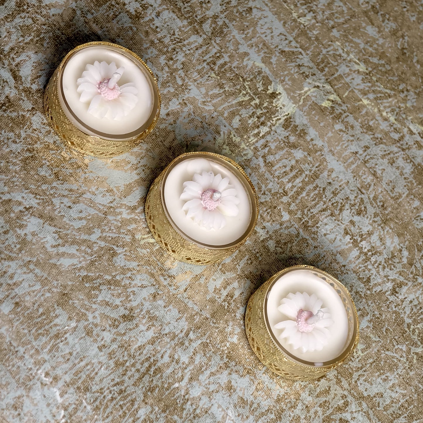 Golden Tea lights | 6pc