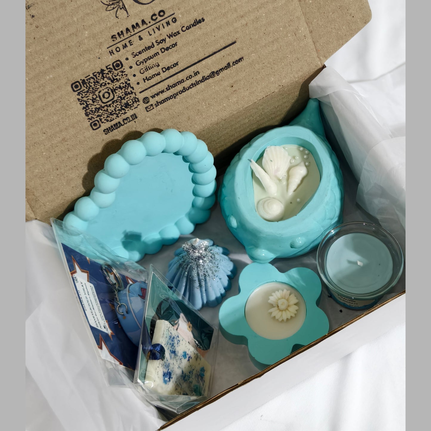 Ocean Breeze Blue Candle Collection