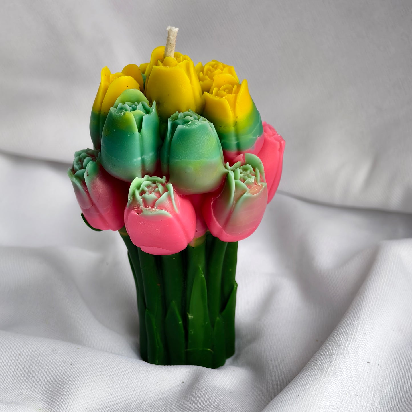 Handcrafted Tulip Flower Soy Wax Candle