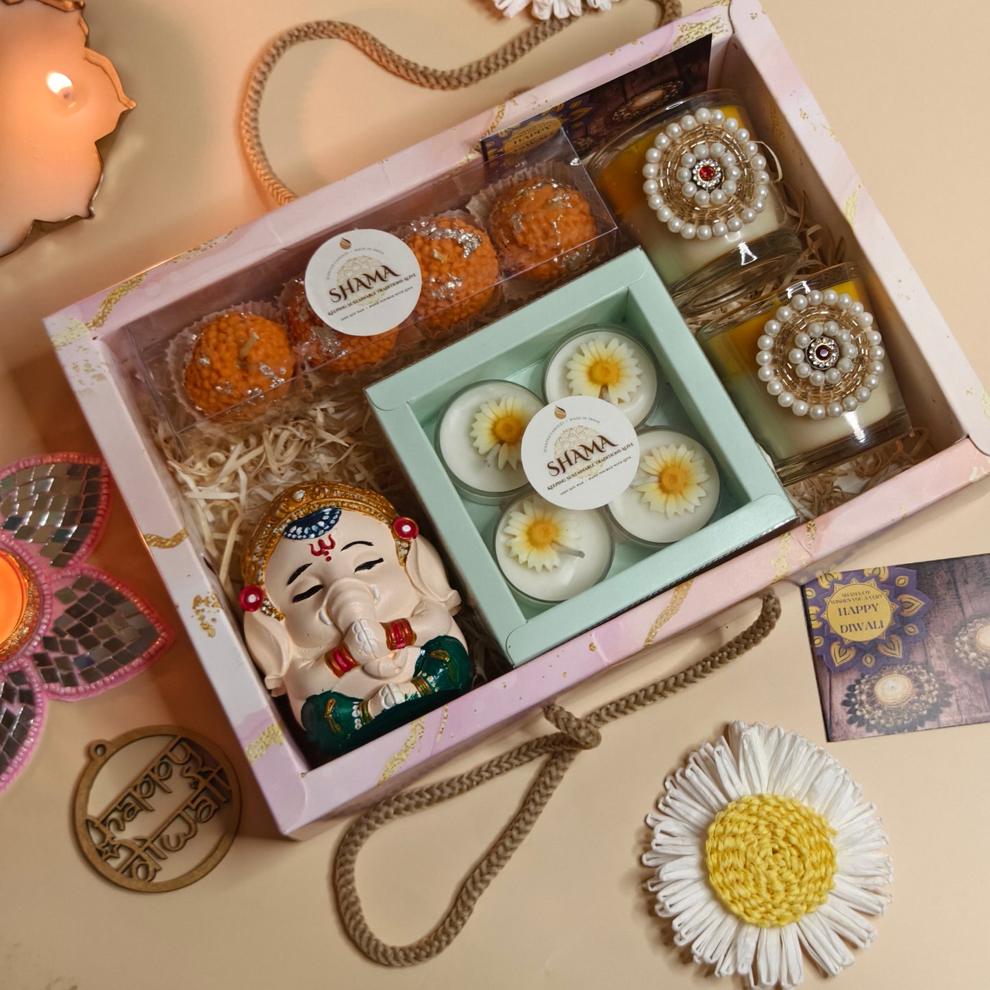 Shubh Deepavali Candle Gift Hamper