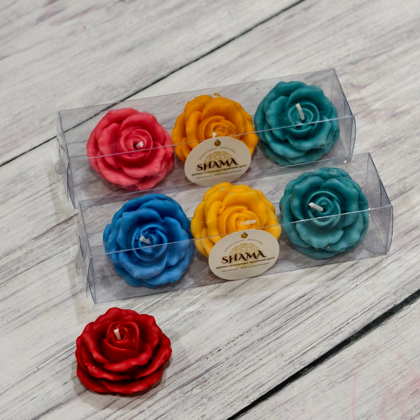 Petal Drift: Floating Rose Scented Candles