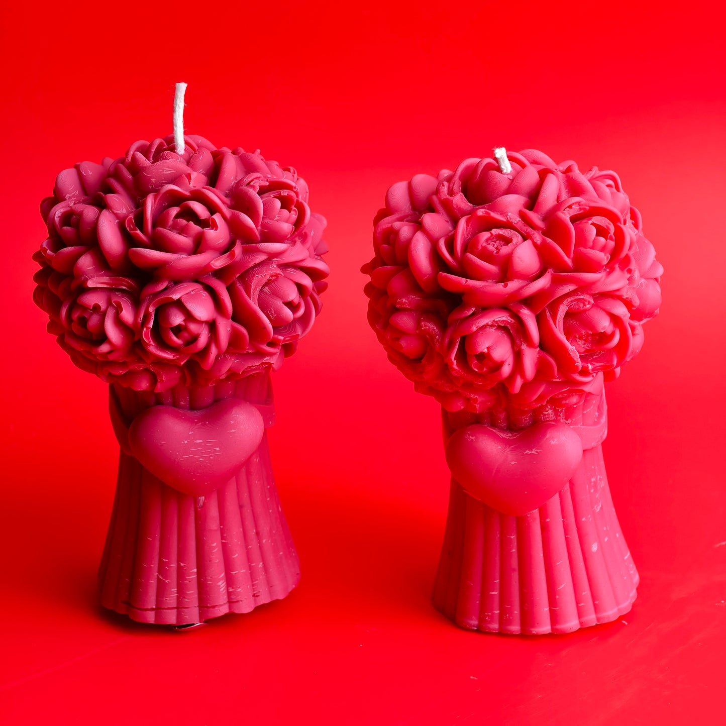 Rose Bouquet Candle (Set of 2)