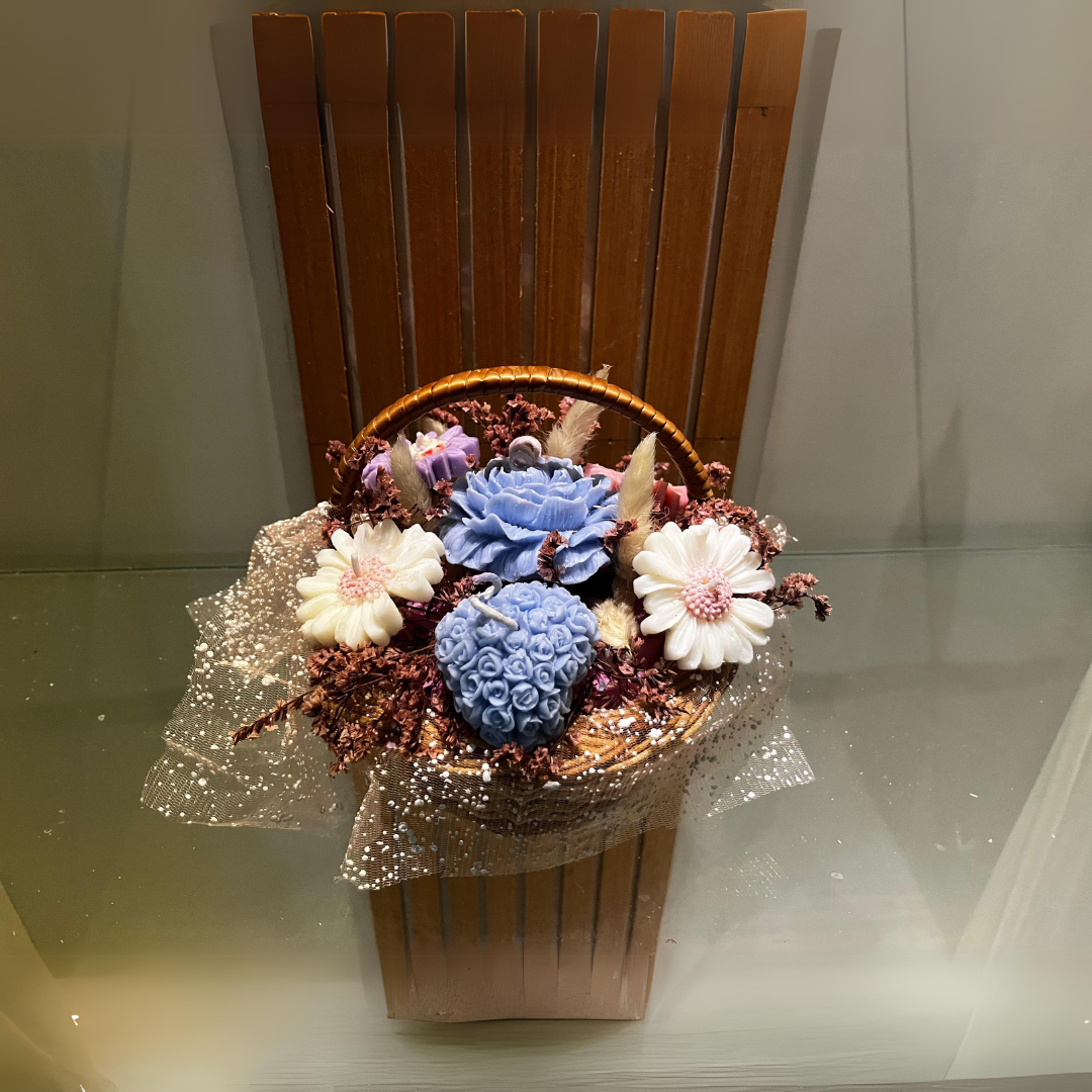 Blooming Garden Candle Basket