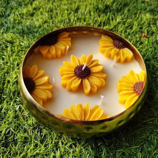 Golden Bloom Urli Candle