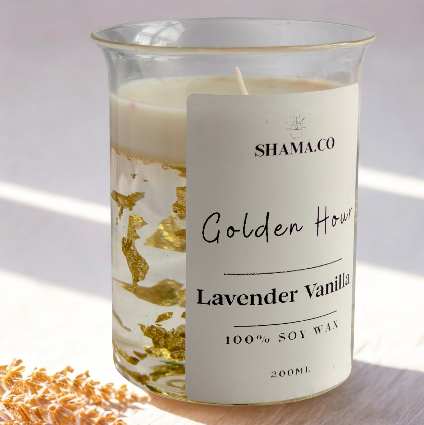 SHAMA'S Luxe Gold Infusion Candle