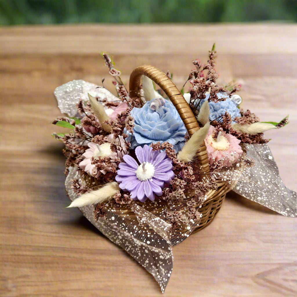 Blooming Garden Candle Basket