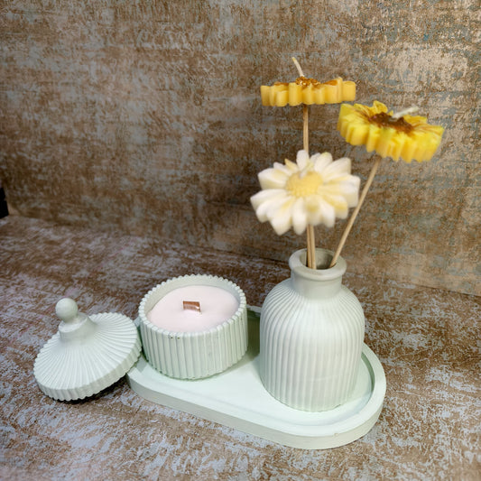 Aura Set – Candle & Vase Duo