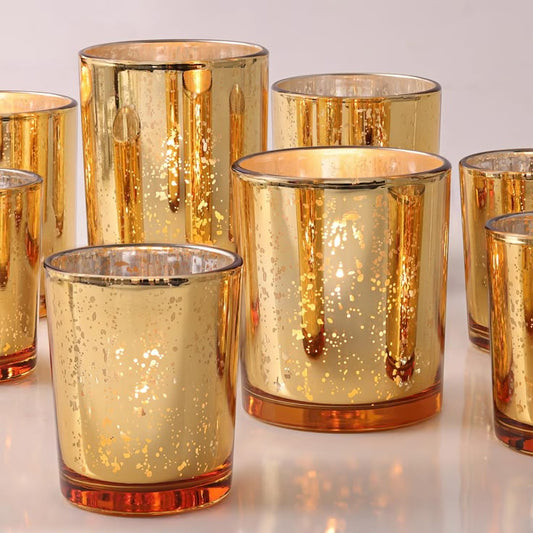 Golden Mirage Mercury Votive Set of 4