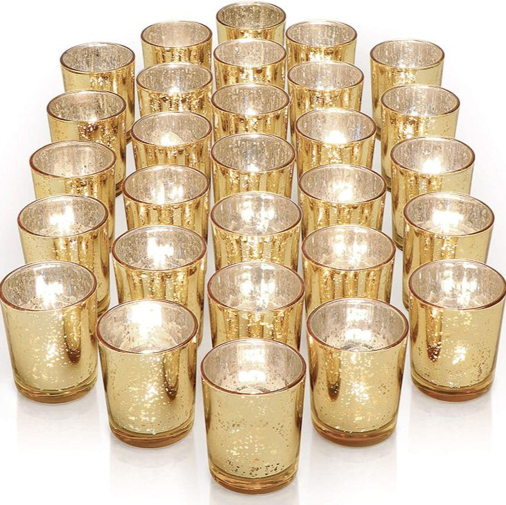 Golden Mirage Mercury Votive Set of 4