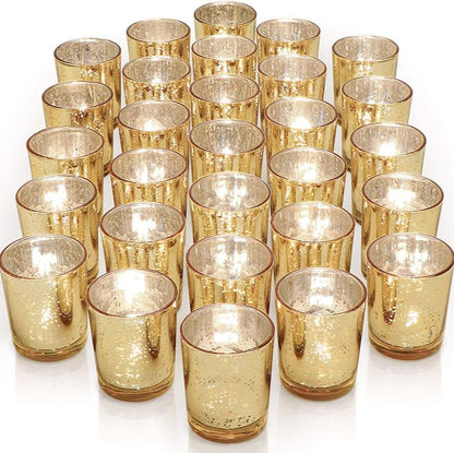 Golden Mirage Mercury Votive Set of 4