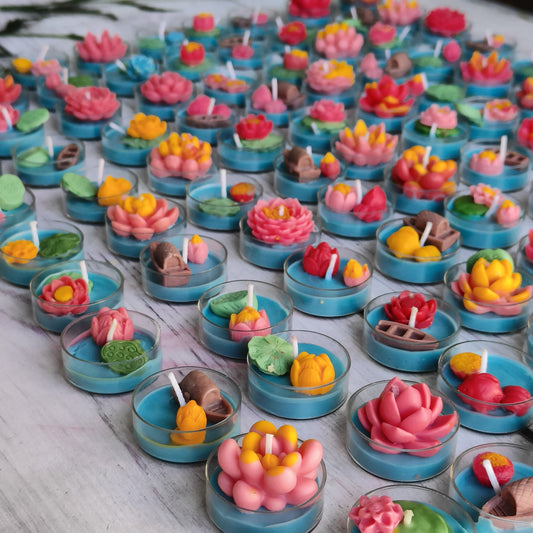 Petals of Light – Lotus Tealight Gift Box for Diwali
