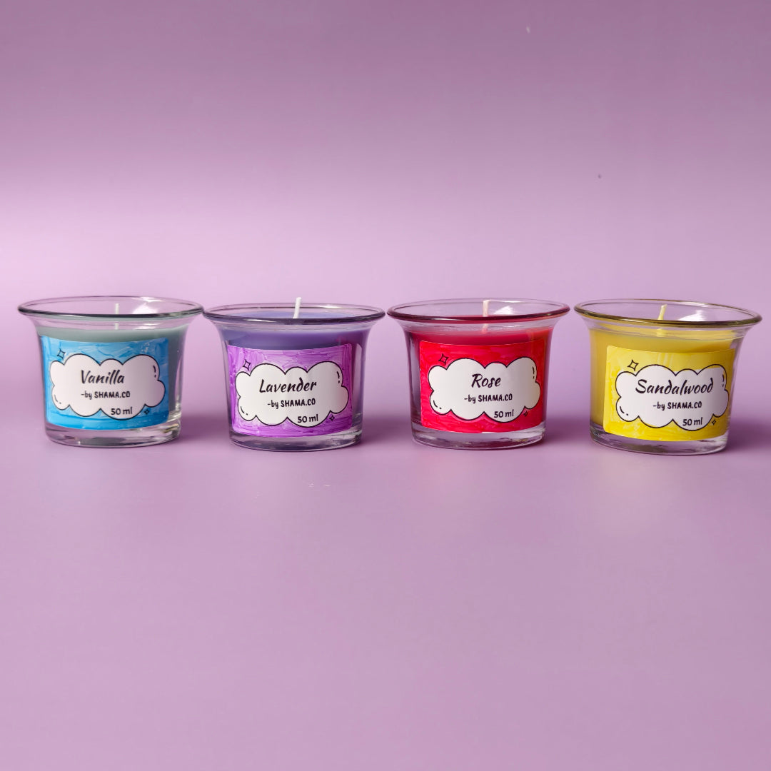 SHAMA's Classic Scented Candles in glass Jars