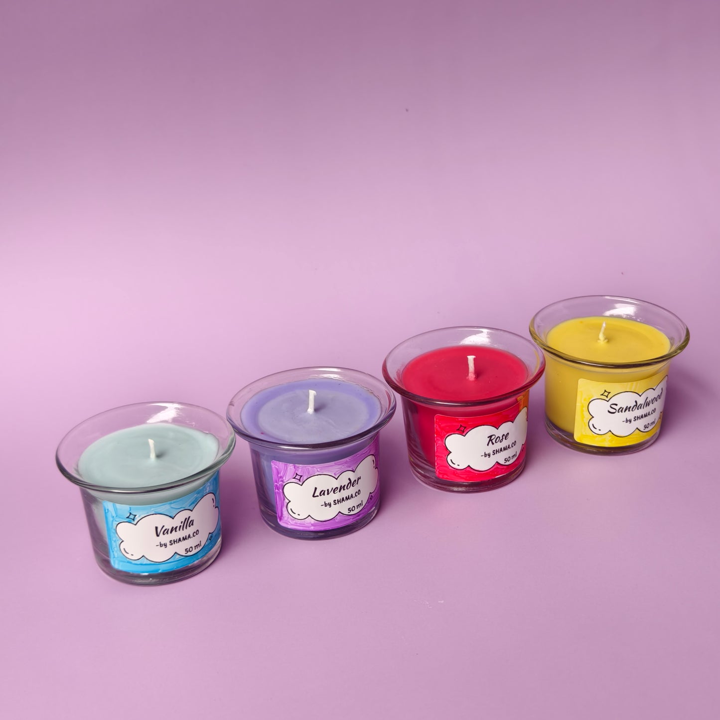 SHAMA's Classic Scented Candles in glass Jars
