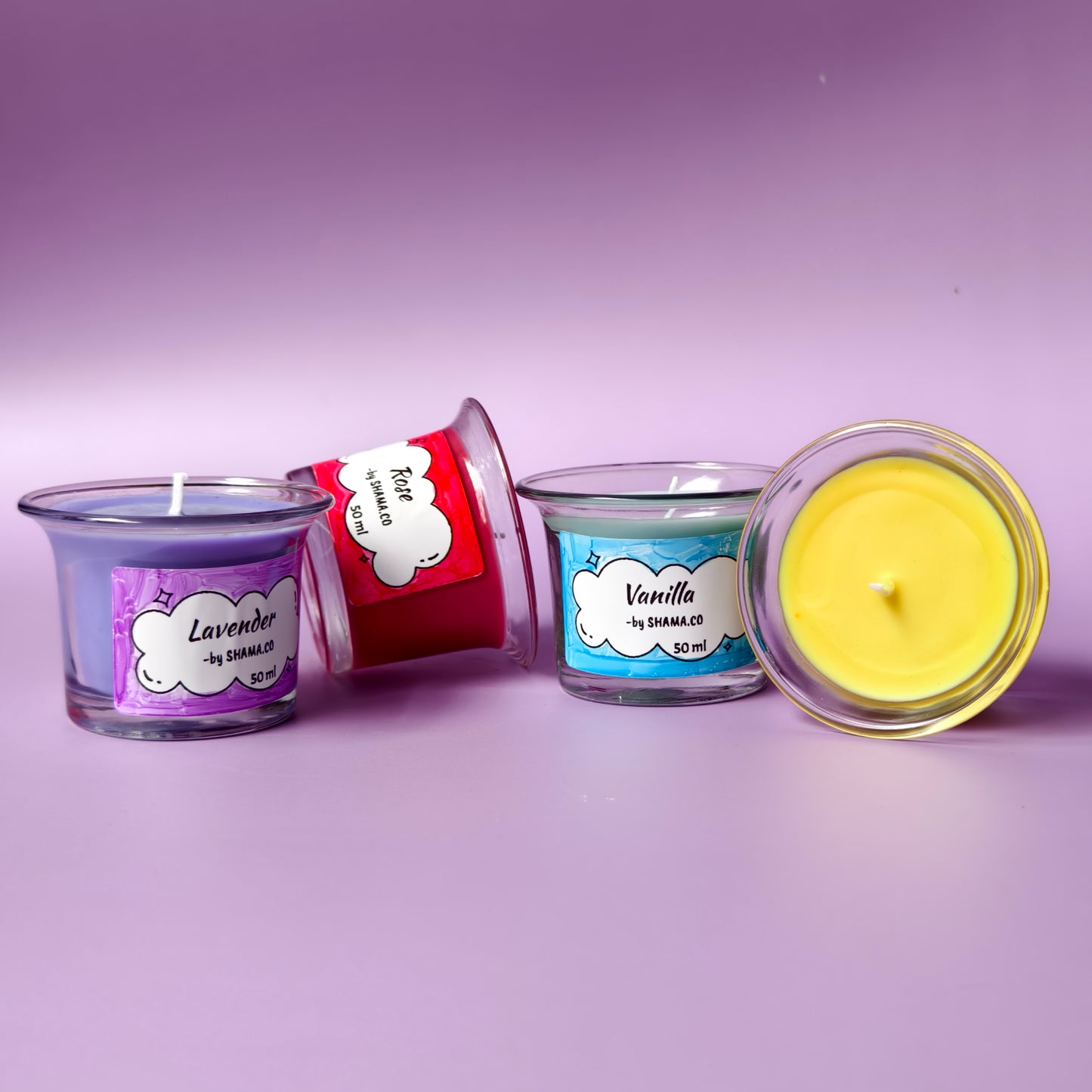 SHAMA's Classic Scented Candles in glass Jars