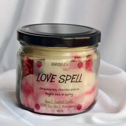 Love Spell Rose Candle