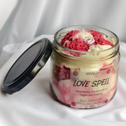 Love Spell Rose Candle