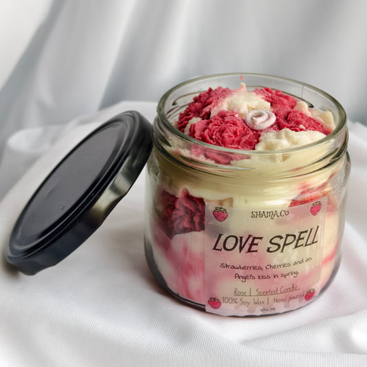 Love Spell Rose Candle