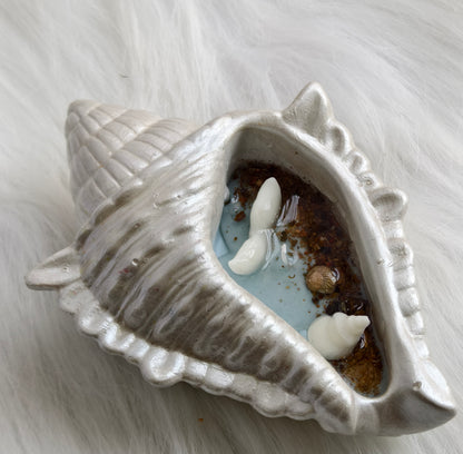 SHAMA's Ocean inspired Conch Shell Candle