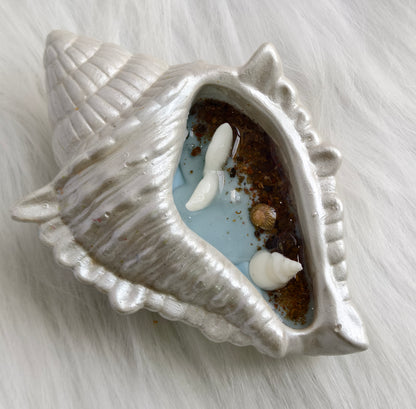 SHAMA's Ocean inspired Conch Shell Candle