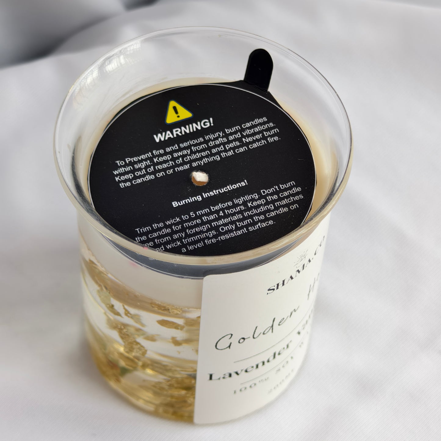 SHAMA'S Luxe Gold Infusion Candle