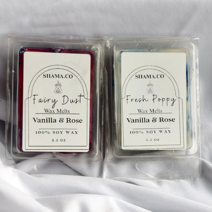 Fairy Dust & Fresh Poppy Soy Wax Melts - Eco-Friendly Aromatherapy by SHAMA.CO