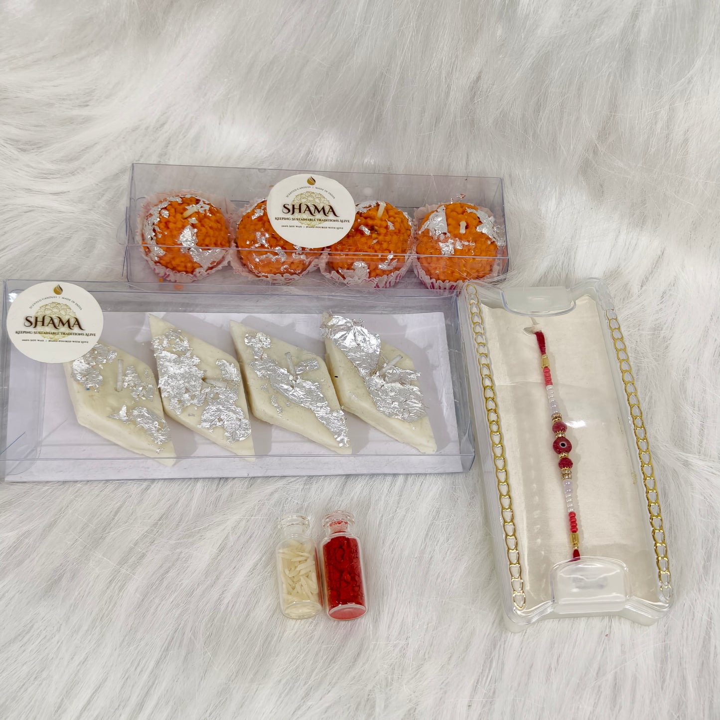 Sweet Bond – Rakhi with Mithai Hamper