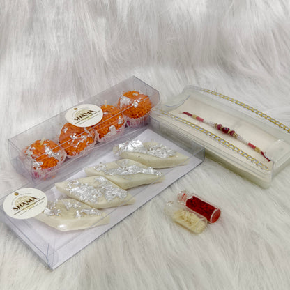 Sweet Bond – Rakhi with Mithai Hamper