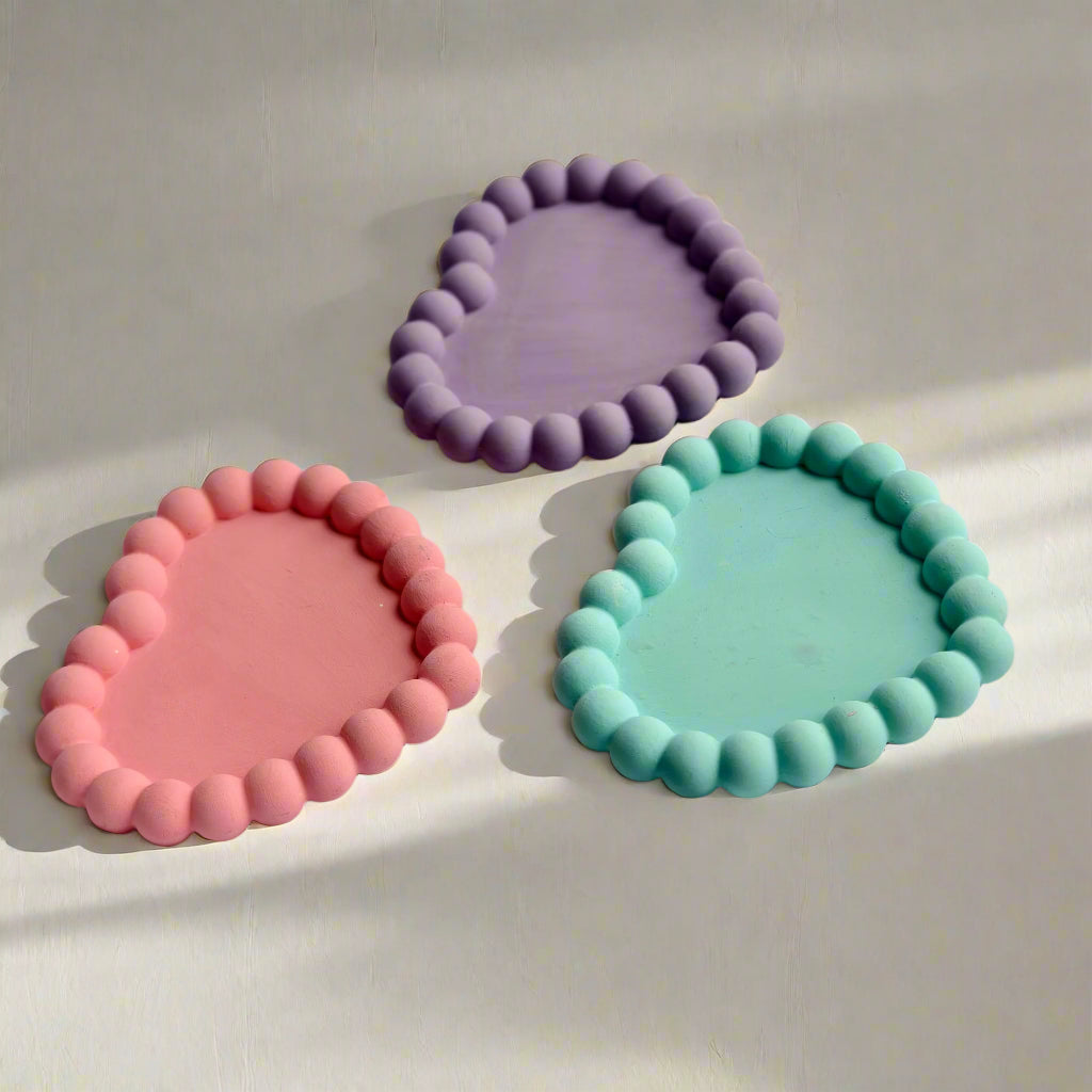Sweetheart Bubble Coasters