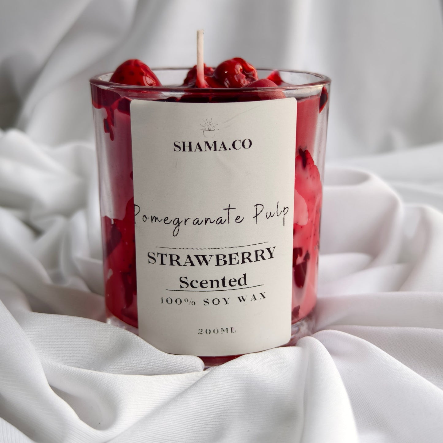 Pomegranate Strawberry Soy Candle (200ml)