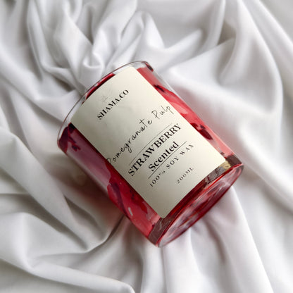 Pomegranate Strawberry Soy Candle (200ml)