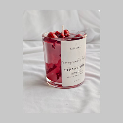 Pomegranate Strawberry Soy Candle (200ml)
