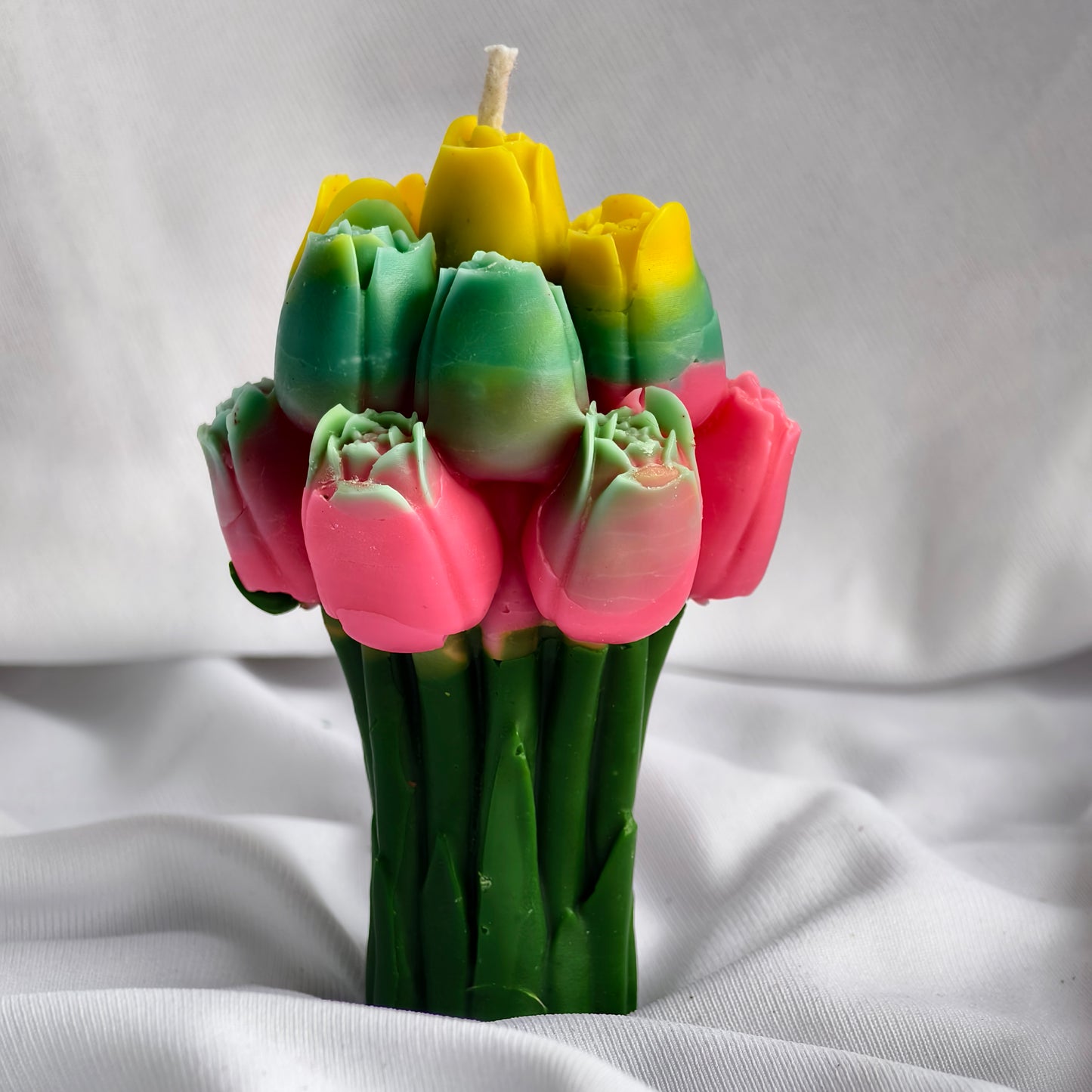 Handcrafted Tulip Flower Soy Wax Candle