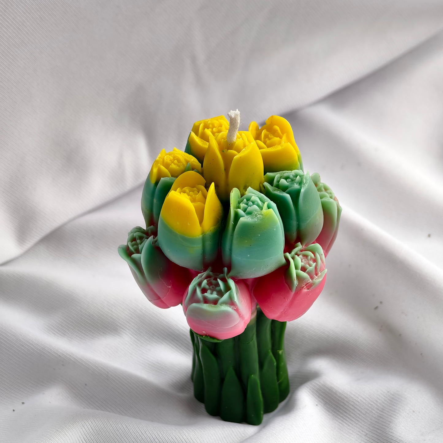 Handcrafted Tulip Flower Soy Wax Candle