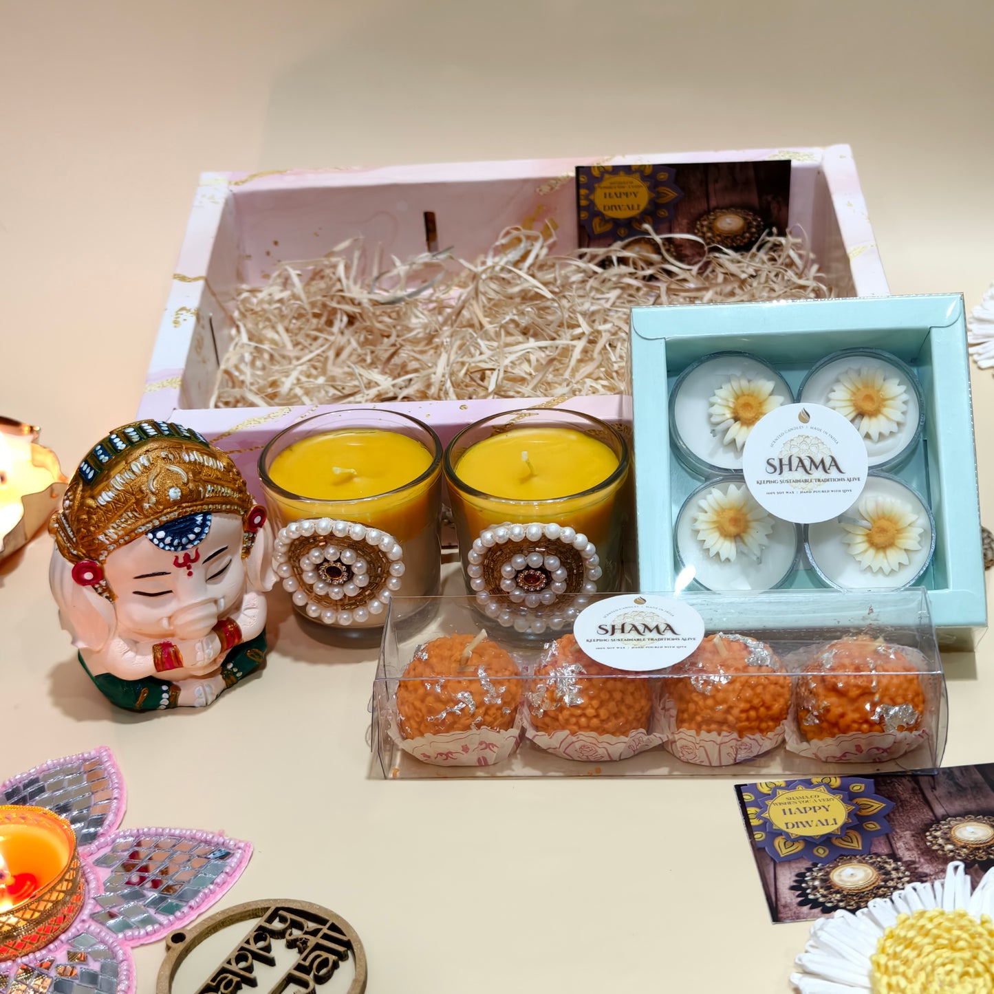 Shubh Deepavali  Candle Gift Hamper