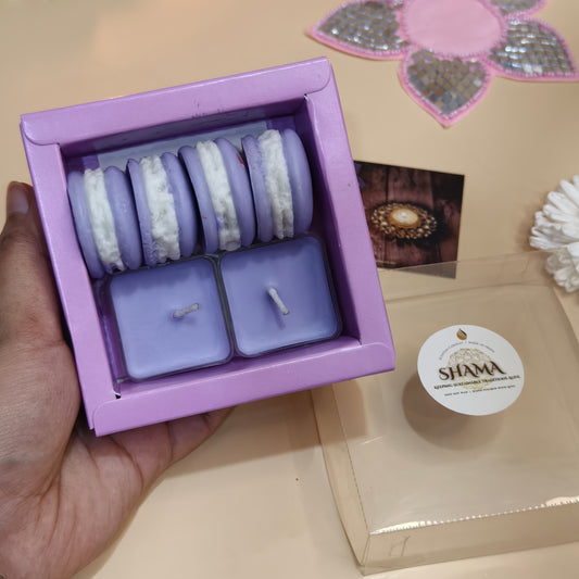 Macaron Glow Candle Box – Handmade Scented Gift Set