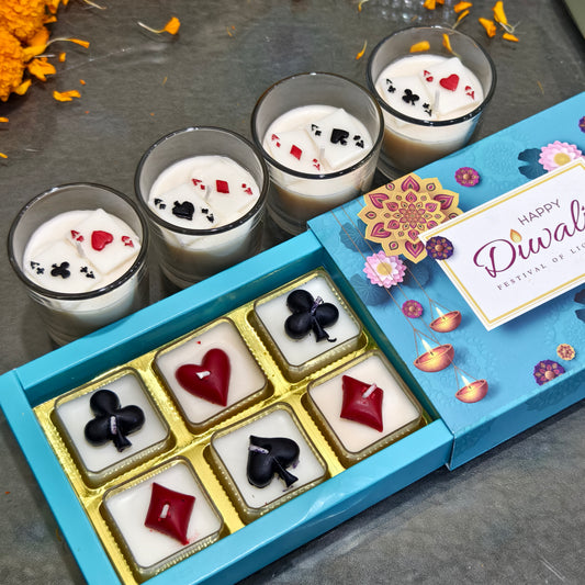 Diwali Royale Poker Candle Collection