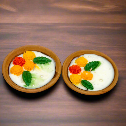 Earthen Glow: Floral Bliss Mitti Bowls