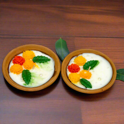 Earthen Glow: Floral Bliss Mitti Bowls