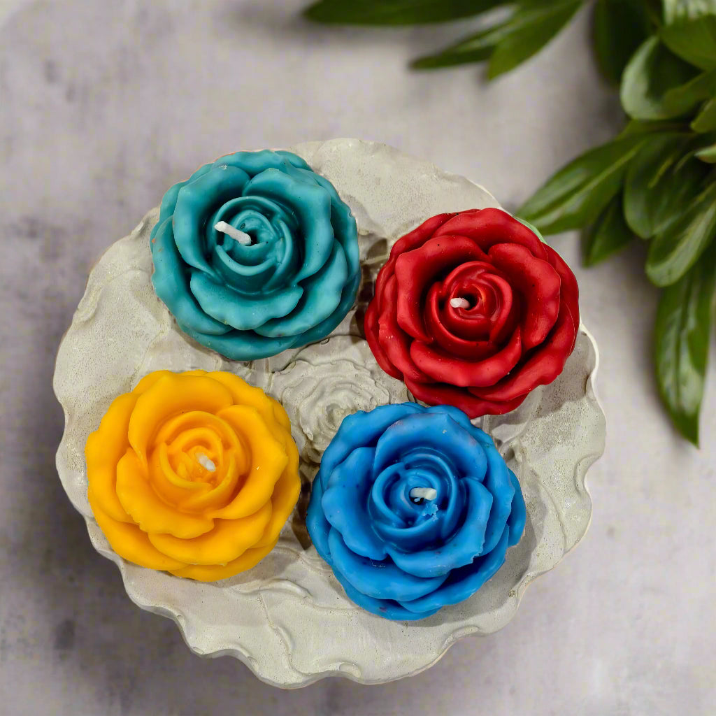 Petal Drift: Floating Rose Scented Candles