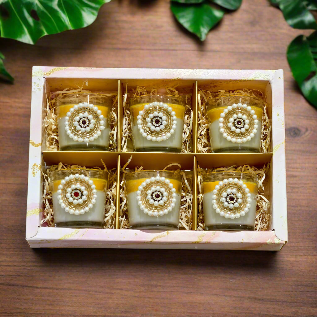Divine Glow – Premium Diwali Candle Gift Set (Box of 6)