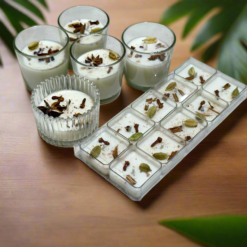 Spice Whispers: Cinnamon Glow Premium Candle Set