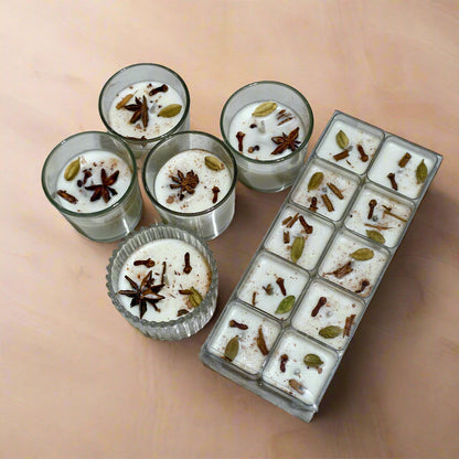 Spice Whispers: Cinnamon Glow Premium Candle Set