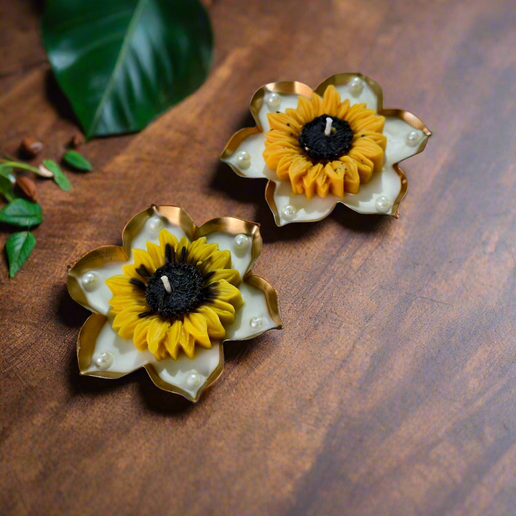 Swarna Phool Deepam (Set of 2)