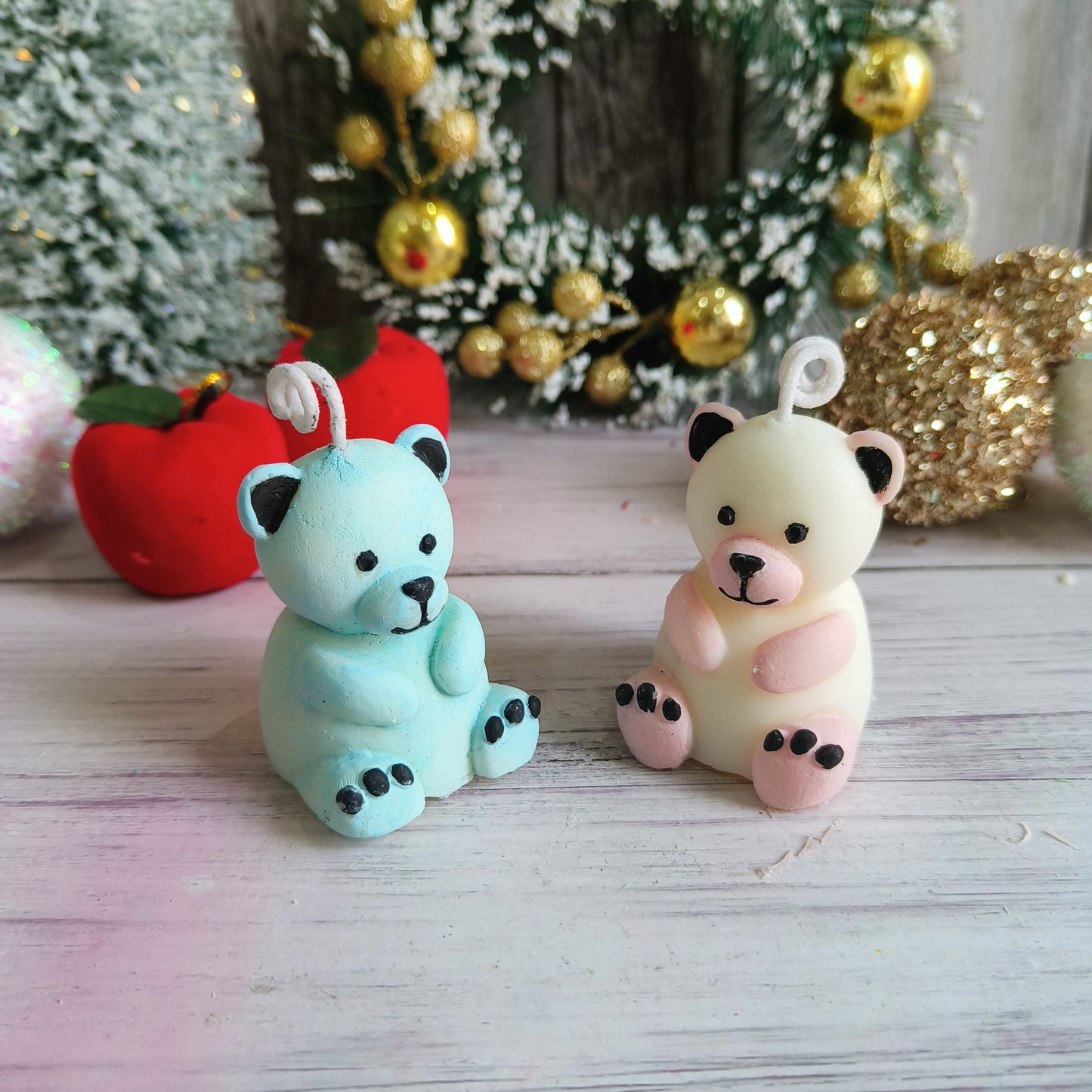 Cuddly Bear Glow Candles | 2pc