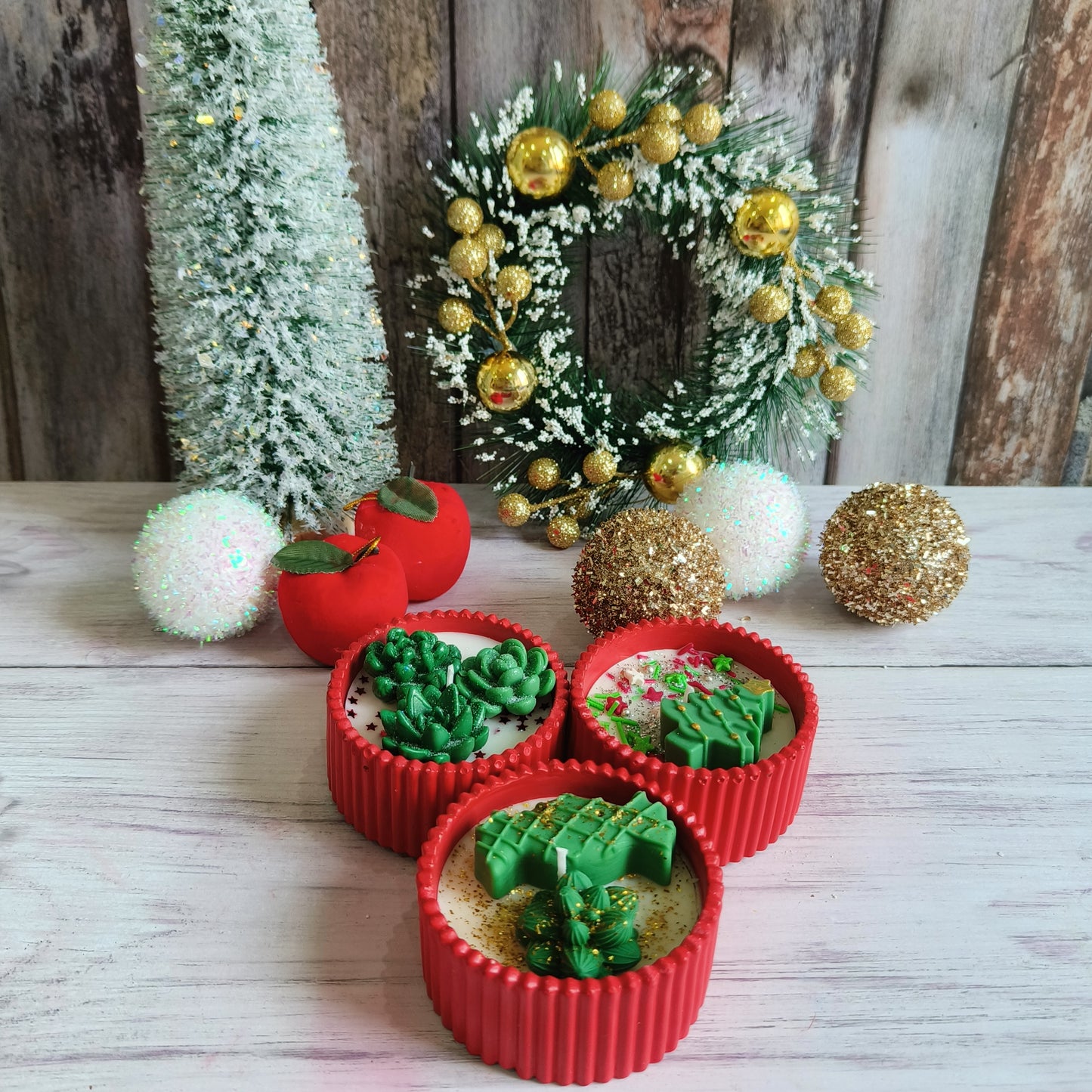 Christmas Centerpiece Candle Bowl | 1pc