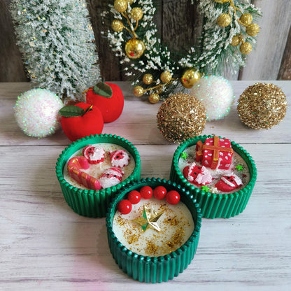 Christmas Centerpiece Candle Bowl | 1pc