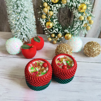 Xmas Festive Glow Textured Candle - Jar Candle (1 pc)