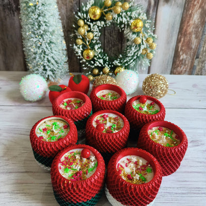 Xmas Festive Glow Textured Candle - Jar Candle (1 pc)