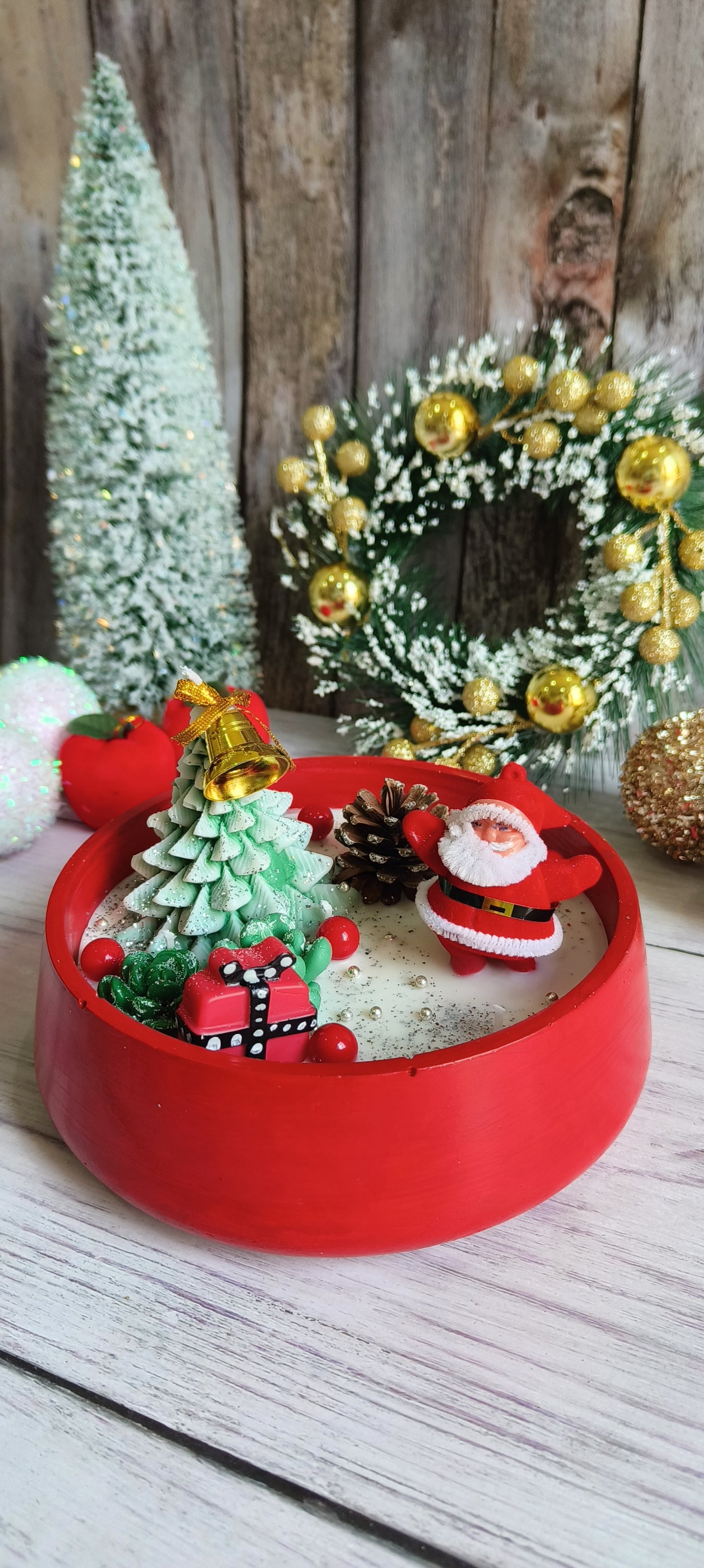 Merry Christmas Candle Bowl | 1pc
