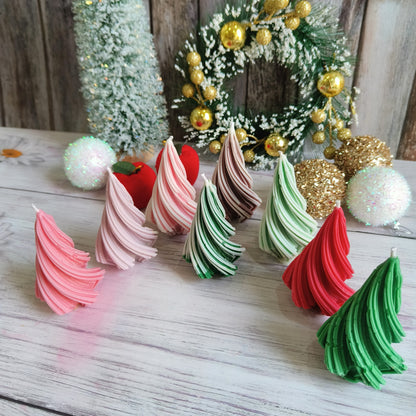 Swirl Glow Christmas Tree Candles (1pc)
